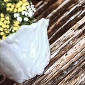 Wild Rose Milk Glass bowl